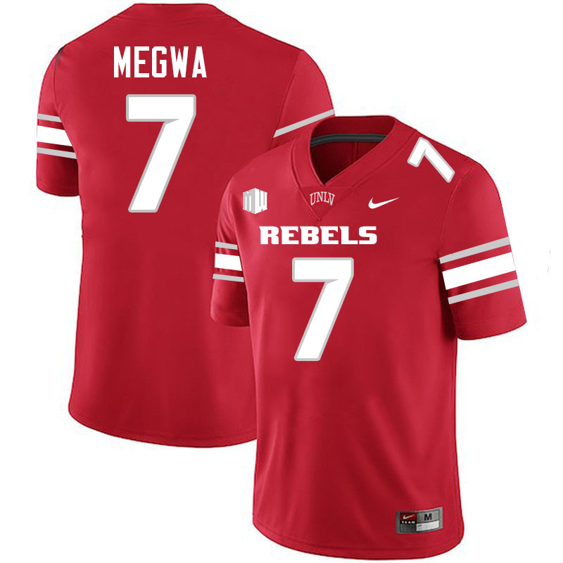 Emeka Megwa UNLV Jersey,UNLV Rebels Football Uniforms,Jerseys,Gears-Scarlet